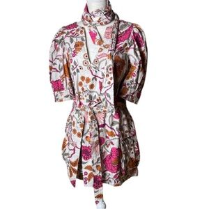 House of Harlow 1960 Nicole Richie Floral Cotton Mini Dress- S